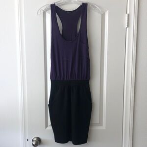 Soprano Purple and Black Sleeveless Dress